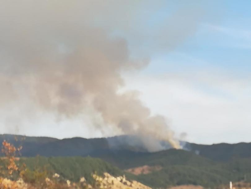 second large wild fire burning bulgaria’s rila mountains