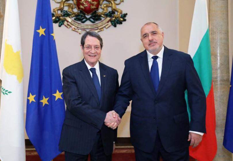 prime minister boyko borissov met president cyprus nikos anastasiadis