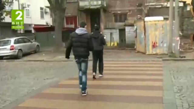 Пловдив се сдоби с експериментална пешеходна пътека