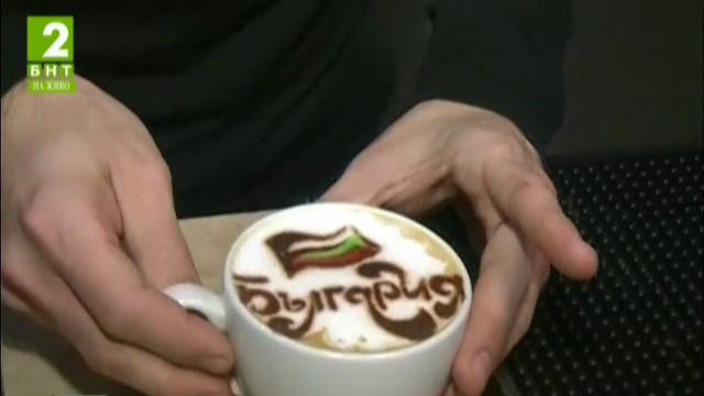 Варненец рисува образите на национални герои върху кафе