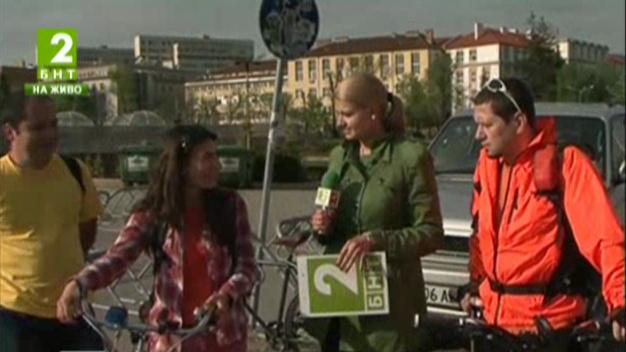 Преброяват велосипедистите по време на кампанията „До работа с колело” в София