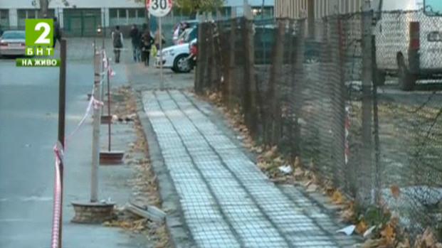 Изграждат нови тротоарни настилки в район „Западен“ в Пловдив
