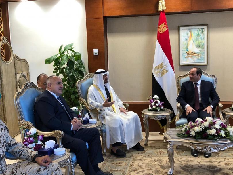 bulgaria’s prime minister borissov met egypt’s president sisi