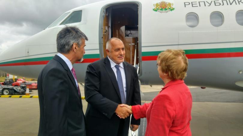 PM Borissov arrived in London for the Berlin Process summit