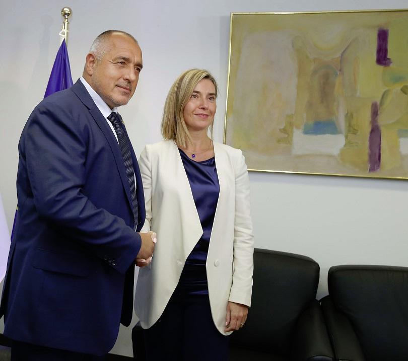 bulgarian borissov discussed migration crisis foreign policy chief federica mogherini