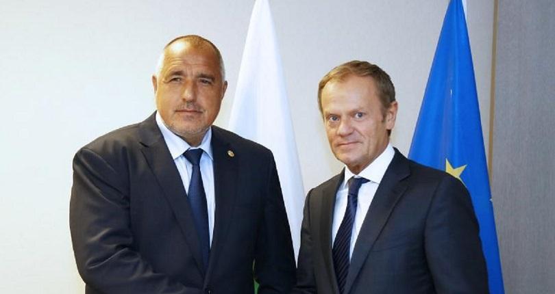 bulgarian prime minister boyko borisov european council president donald tusk had telephone conversation