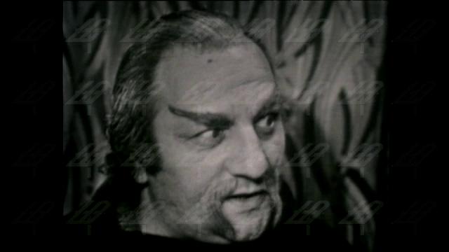 Актьорът Димитър Манчев в „Престолът”, 1975 година.