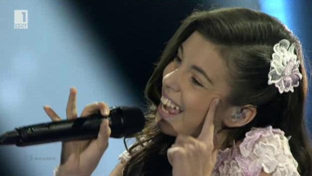 Габриела Йорданова за участието си в Детската Евровизия 2015