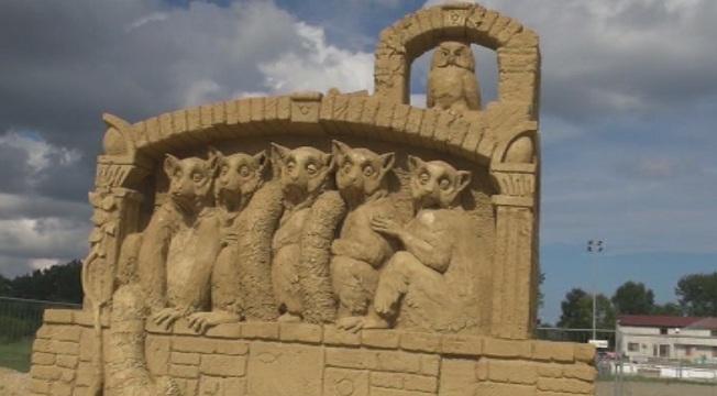 bourgas sand sculpture festival opened