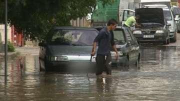 hail storm heavy rain flooded streets varna