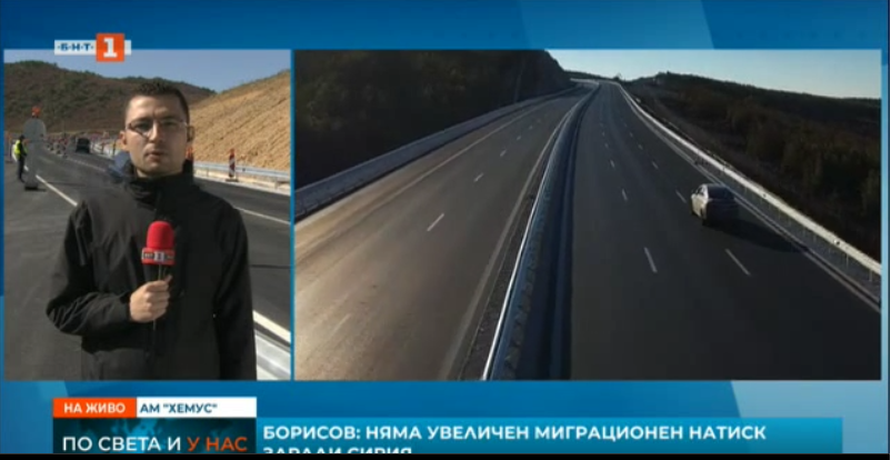 PM Borissov opens new section of Hemus Motorway