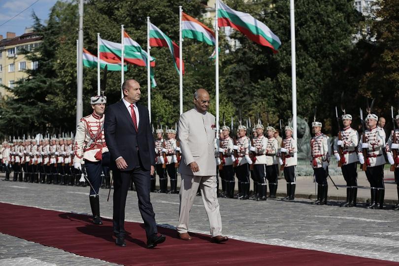 india’s president arrived visit bulgaria