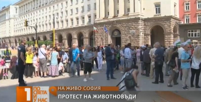 liverstock breeders protest outside council ministers