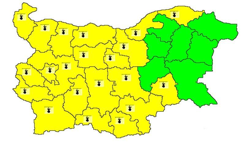 hot weather warning issued districts bulgaria