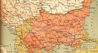 Карта на Българската екзархия 1870 г.