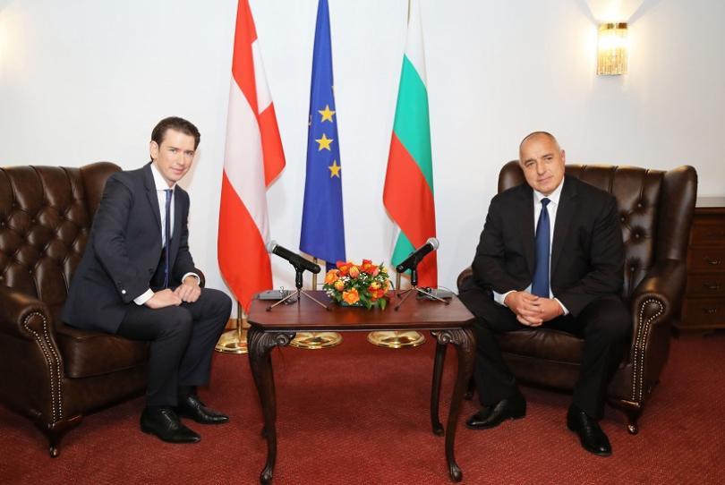 austria’s federal chancellor kurz meets bulgaria’s prime minister borissov