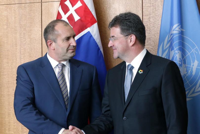 Bulgarias President Met with the President of 72nd General Assembly Session