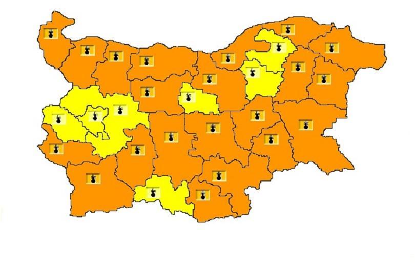 hot weather alert issued districts bulgaria