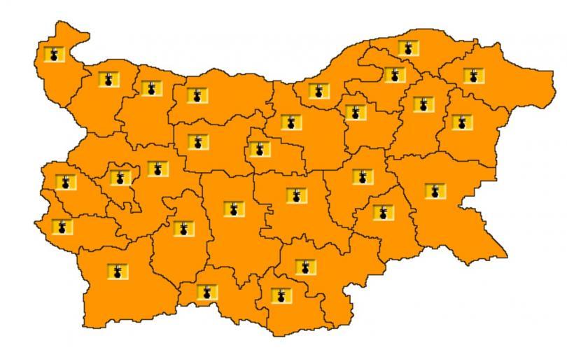 code orange alert issued bulgaria over hot weather