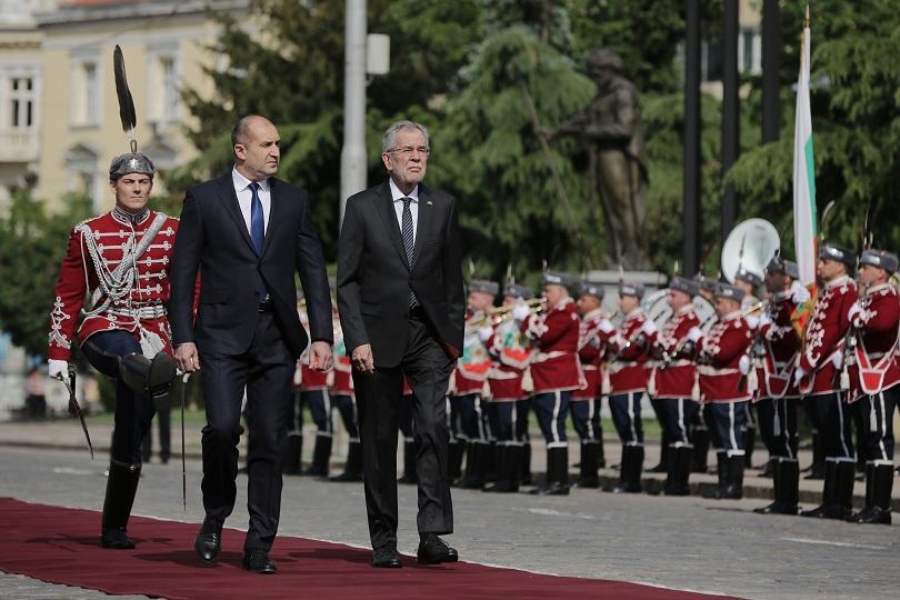 bulgaria’s president radev meets austria’s president van der bellen