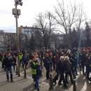 снимка 1 Protest by owners of hotels and restaurants block traffic in central Sofia