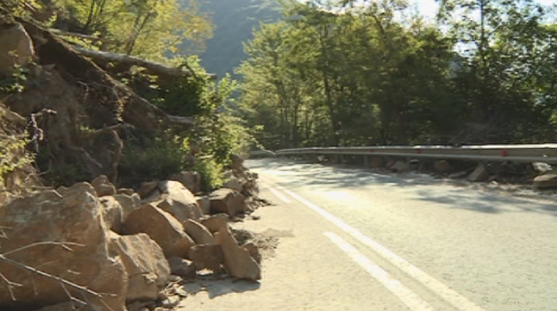 Reinforcement of the road to Rila Monastery began