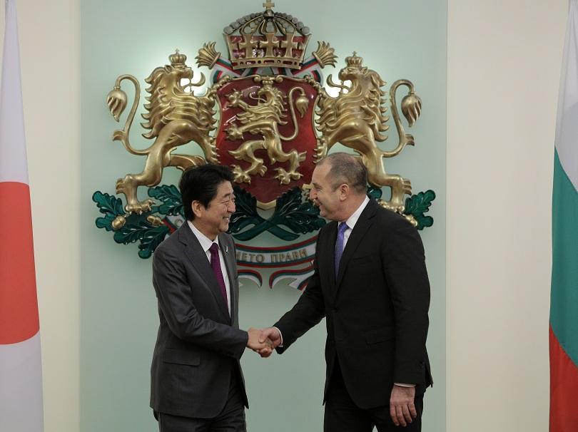 bulgarian president radev met japanese prime minister abe