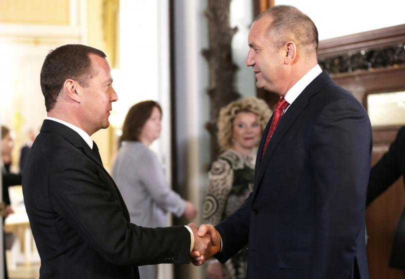 bulgaria’s president radev met russia’s prime minister medvedev