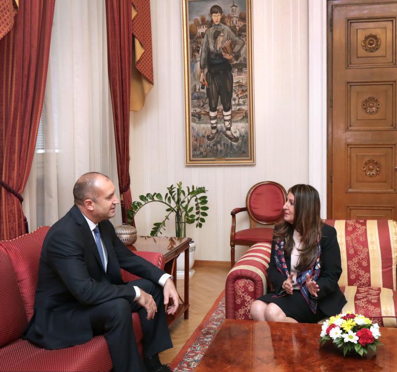 President Rumen Radev met with US Ambassador to Bulgaria Herro Mustafa