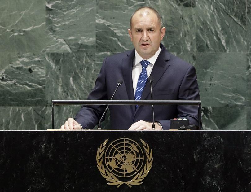 Bulgaria’s President Rumen Radev addresses UN General Assembly