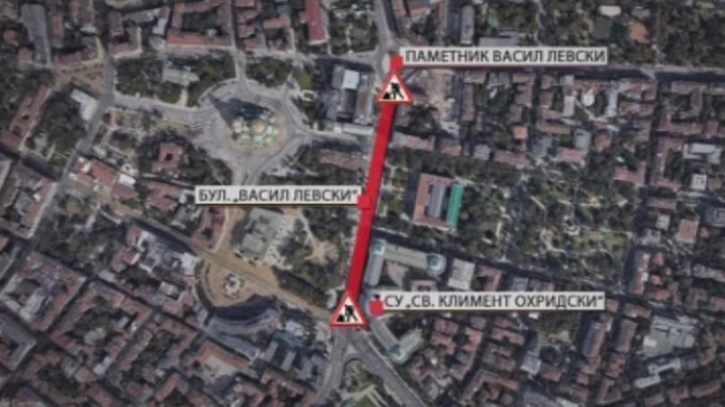 key streets sofia closed traffic due repairs