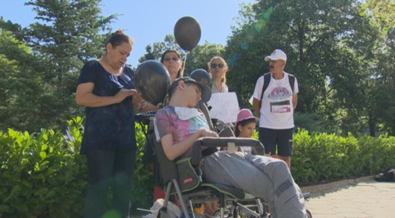 Parents of Children with Disabilities Staged a Protest outside Parliament