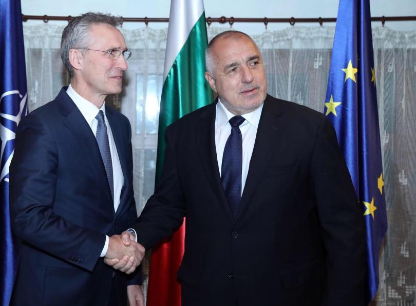 nato secretary general jens stoltenberg arrived sofia