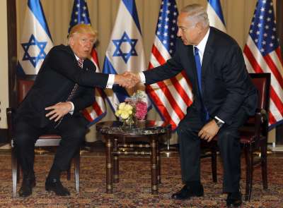 Американският президент Доналд Тръмп и израелският премиер Бенямин Нетаняху