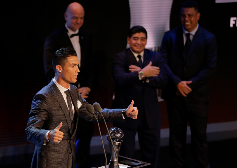 Кристиано Роналдо спечели наградата на ФИФА за най-добър футболист