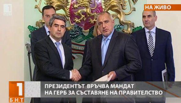 bulgaria’s president handed mandate boyko borisov form government