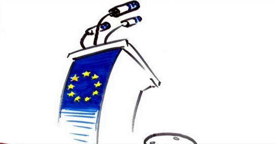 Изложба карикатури Европредседателство в „Червената къща“
