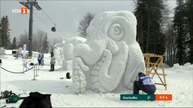 Фигури от сняг - нова туристическа атракция край Сочи