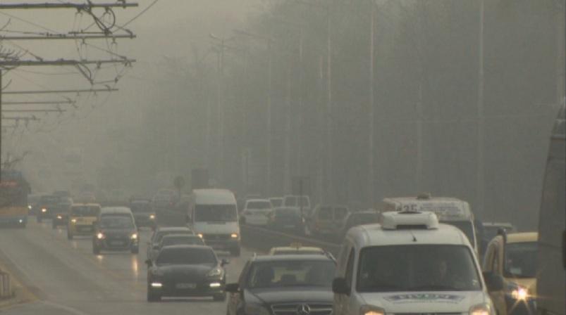 Buffer parking in Sofia today is free of charge due to air pollution