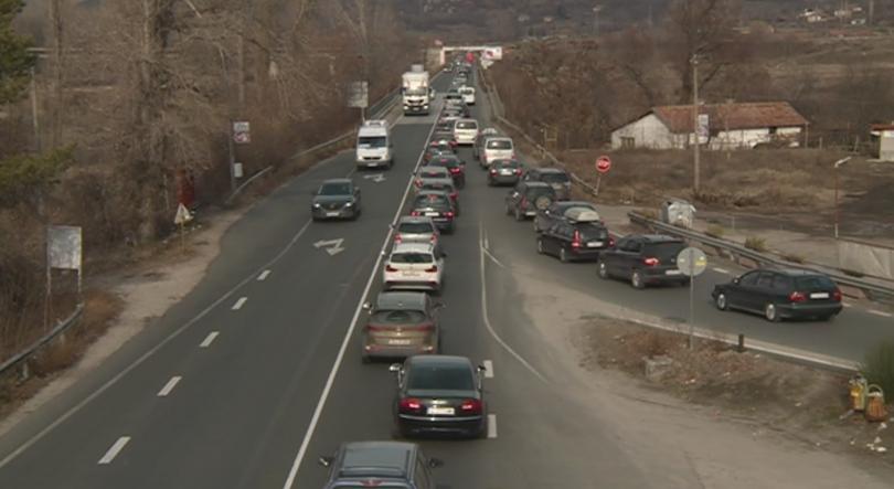 traffic congestion between blagoevgrad simitli